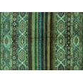 thumbnail image 1 of Ahgly Company Machine Washable Indoor Rectangle Abstract Turquoise Blue Modern Area Rugs, 8' x 10', 1 of 4