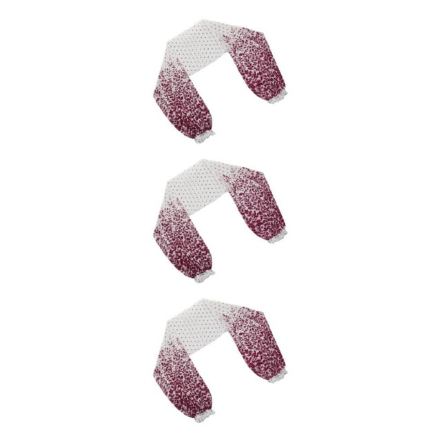 kurtrusly Boléro en Chiffon à Manches Longues pour Femmes Tendance Rouge Vin Fleur 3ensemble