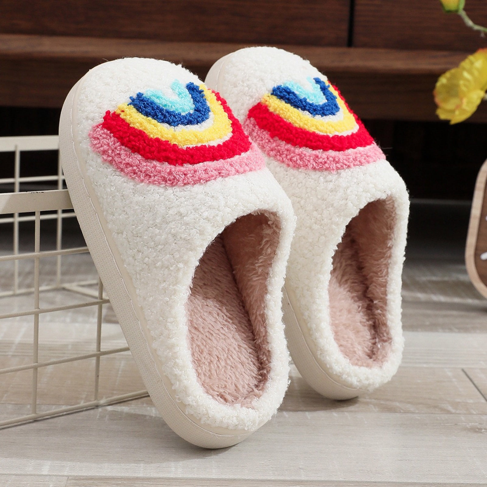 Chaussons Enfant Fille Et Garçon Hiver Chauds - Peluche Douce Antidérapante, Confortables 2-12 Ans