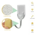 thumbnail image 4 of 50 Pcs No Punching Hook Hangers Bulk Decorative Wall Hooks for Hanging on The Self-adhesive, 4 of 6
