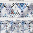 thumbnail image 2 of Soimoi Cotton Cambric Fabric Triangle & Animal Face Print Sewing Fabric Yard 42 Inch Wide, 2 of 7