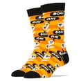 thumbnail image 1 of OoohYeah Mens Funny Novelty Crew Socks, Crazy Fun Halloween Socks - Ghost's Night Out, 1 of 4