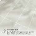 thumbnail image 6 of Bare Home Pillowcase Set - Premium 1800 Collection - Double Brushed - Ultra Soft - King Size, Grid - Stone/White, 6 of 7