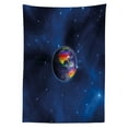 thumbnail image 3 of Ambesonne Dark Blue Tablecloth Rectangular Table Cover, Earth LGBT Colors, 60"x90", Dark Blue, 3 of 4