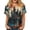 Gray, variant on Womens Halloween Tops Short Sleeve Henley Spiderweb Shirts Causal Loose Pull On T Shirts, 2XL