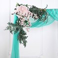 thumbnail image 5 of BalsaCircle Turquoise 18 feet Sheer Organza Curtain Panel Backdrop Drape Window Decorations, 5 of 8