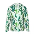 thumbnail image 1 of Fotbe Cactus 1 Chaqueta con Protección Solar UPF 50+ para Hombre y Mujer, Camisa con Capucha y Bolsillos-XX-Large, 1 of 7