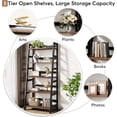 thumbnail image 5 of Tribesigns 5-Tier Bookshelf Industrial Bookcase, 5 Shelf Ladder Book Storage Organizer for Living Room, Home Office, 5 of 5