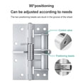 thumbnail image 3 of Boovnll Tool Kit, 2Pcs 4 Inch Invisible Door Spring Hinge Automatic Door Closing Hinge Wooden Door Hinge Multifunctional Door Closer with Positioning 90 Degrees, Tool Set, Home Essentials, 3 of 6