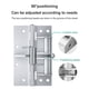 thumbnail image 3 of 2pcs 4 Inch Invisible Door Spring Hinge Automatic Door Closing Hinge Wooden Door Hinge Multifunctional Door Closer With Positioning 90 Degrees, 3 of 6