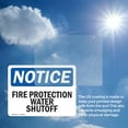 thumbnail image 6 of (2 Pack) Fire Protection Water Shutoff OSHA Notice Sign 24 Inch X 18 Inch Vinyl Label Decal Sticker Weather Resistant, UV Protected for Workplace, Business, and Construction Site, Made, 6 of 7