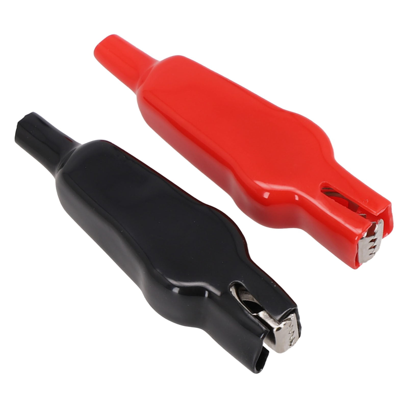 2PCS Sheathed Alligator Clips Electrical DIY Tests Leads Alligator Double-Ended Crocodile Clips Roach Electrical Jumper Wire
