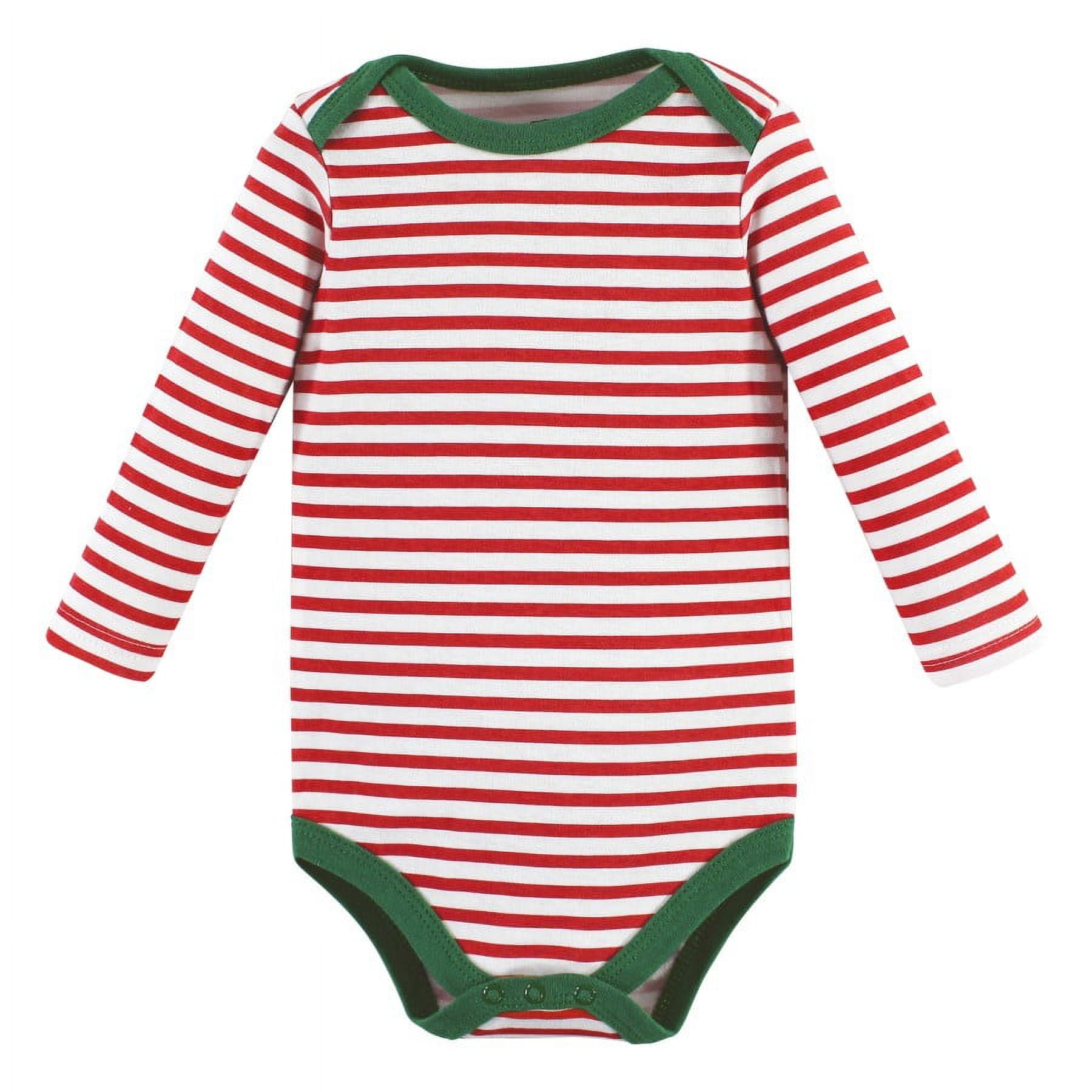 Hudson Baby Cotton Long-Sleeve Bodysuits, 3- Pack, Newborn- 24 Months