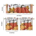 thumbnail image 6 of Maple Leaf Pumpkin Thanksgiving Kitchen Curtains - Fall Harvest Season Rustic Autumn Aesthetic Window Treatment, 6 of 6
