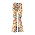 thumbnail image 7 of CHUMUD Womens Bohemia Flared Yoga Pants Stretchy High Waisted Flare Leggings Bell Bottom Bootcut Yoga Dress Pants Retro Floral Pants Travel Vacation, 7 of 7