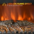 thumbnail image 4 of HOMCOM Free standing Electric Fireplace Stove W/ LED Fire Flame Effect, 4 of 10