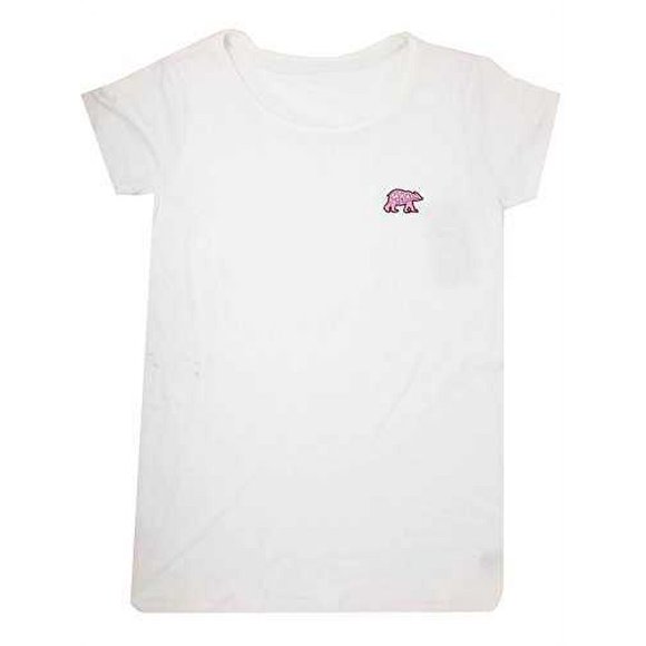 Celebrate Shop Women’s Pink Mama Bear T-Shirt Tops, White, X-Small