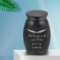 thumbnail image 4 of Black Alloy Pet Urns Pets Dog Cat Birds Mouse Cremation Ashes Urn Keepsake Casket Columbarium Pets Memorials Mini Size H03, 4 of 5