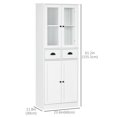 thumbnail image 3 of HOMCOM 61" Kitchen Pantry Storage Cabinet w/ Shelves Soft Close Doors, 3 of 10