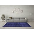 thumbnail image 3 of Ahgly Company Machine Washable Indoor Rectangle Abstract Blue Modern Area Rugs, 3' x 5', 3 of 4
