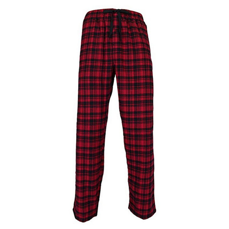 Men'S Cotton Woven Pajamas Casual Pants, Plaid Soft Pajamas - Walmart.com