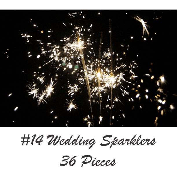 Premium Gold Wedding Sparklers 36 Inch