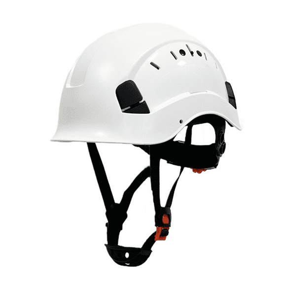 CF06 Construction Safety Helmet ABS Hard Hat Adjustable Ventilation System Hardhats Industrial Work Head Protection for Men Certified ANSI/ISEA Z89.1(White)