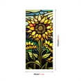 thumbnail image 2 of Colorful Sunflower Stained Glass Window Film Removable Uv Blocking Heat Insulation Privacy Window Film Decorative Static Cling, 2 of 9