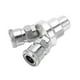 thumbnail image 4 of 2 Way Connector G1/2 Thread Quick Coupler Carbon Steel Chrome Plated Air Splitter Rotatable Pneumatic Fitting, 4 of 5