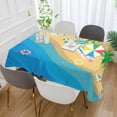 thumbnail image 4 of Coolnut Colorful Beach Rectangle Tablecloth,Dinner Table Cover for Outdoor & Indoor Patio, Picnic, BBQ, Holiday Party 54x72In, 4 of 7
