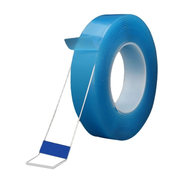 Cinta adhesiva azul para hacer burbujas, ideal para manualidades. Longitud 2M