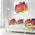 thumbnail image 3 of Designart Colorful Thick Strokes - Abstract Throw Pillow - 18x18, 3 of 5