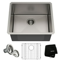 KRAUS Standart Pro 21" Undermount Single Bowl 16 Gauge Stainless Steel Kitchen Sink