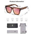 thumbnail image 5 of Gafas de Sol SOJOS de Moda Oversized Cuadradas Ojo de Gato SJ2179 para Mujer, 5 of 5
