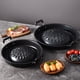 thumbnail image 4 of Wosthever Negro para olla antiadherente, estufa de barbacoa doble, parrilla de carbón, estufa de Camping segura y horneado para barbacoas al Cocina y Comedor tipo+1 30 centimetros, 4 of 6