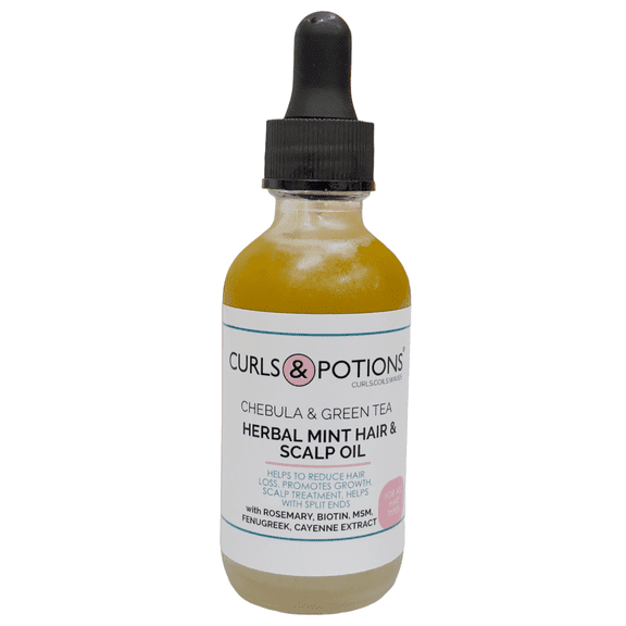 Curls  Potions Chebula  Green Tea Herbal Mint Hair  Scalp Oil