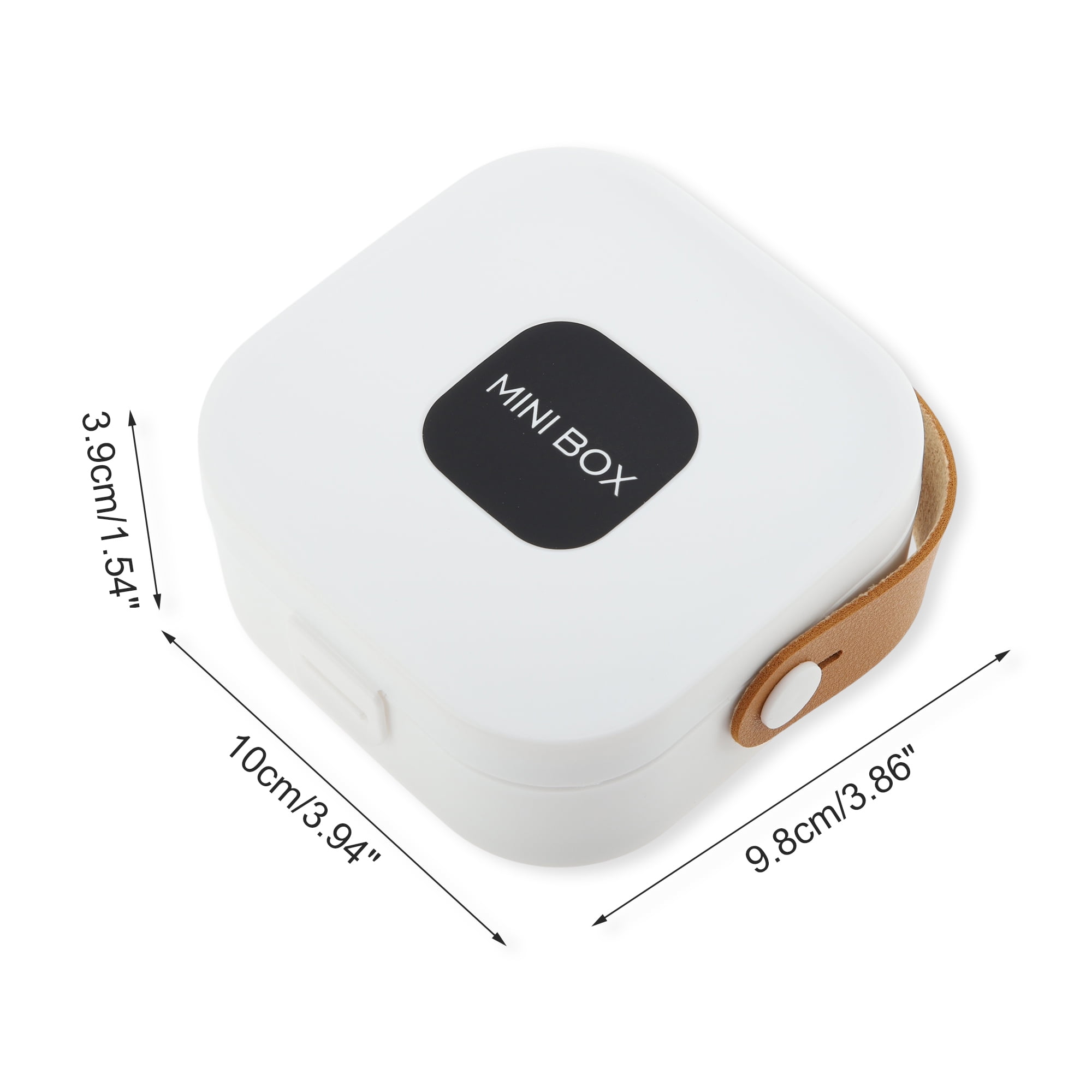 Unique Bargains Square Multi-Function Jewelry Box Organizer for Storing Nordic White