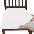 thumbnail image 2 of Stretch Universal Dining Chair Covers Removable Washable 1Pcs Dining Chair Slipcovers for Kitchen Banquet Home, Back Protector White, 2 of 5