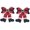 4in/Red, variant on Christmas Santa boot Hair Clips - Sparkly Sequin Red Glitter Hair Bow Barrettes with Boots Hair Accessories for Girls Women Xmas Party Gifts (3.6in/Sequin-Red&White&Black)