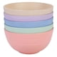 thumbnail image 3 of 5 Pcs Wheat Straw Rice Bowls Soup Bowls Instant Noodle Bowls (Assorted Color), 3 of 4
