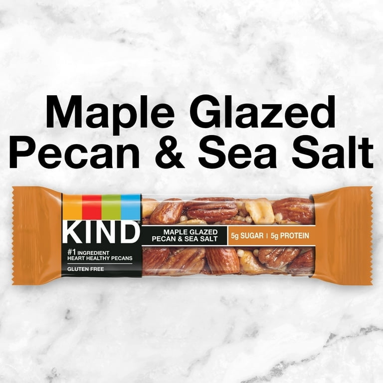 Pack of 12, Kind Maple Glazed Pecan & Sea Salt Bar, 1.4 oz