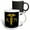 Multicolor, variant on 3drose, Registered Nurse Abbreviation and a Caduceus Medical Symbol Image, 11oz Two-tone Yellow Mug