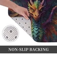 thumbnail image 6 of Pofeuu Whimsical Dragon Color Cool Print Flannel Doormats Rug16"x24"Rug Washable Doormats Indoor Outdoor Rugs for Layered Front Door Mats, Porch, Kitchen, Entryway, 6 of 7