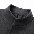 thumbnail image 5 of Winter Long Sleeve Trench Coats Mens Autumn And Winter Casual Fashion Single Breasted Woolen Coat Mid Length Trench Winter Coats for Men, 5 of 8