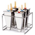 thumbnail image 1 of Molde de helado diy de acero inoxidable con 6 rejillas, molde para paletas caseras de cubitos de hielo, molde para paletas de acero inoxidable Ormromra 2033751-2, 1 of 8