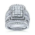 thumbnail image 3 of Luxury Wedding Band Ring Women's White Gold Filled AAA Fashion Cz Ring Size 6-10, 3 of 5