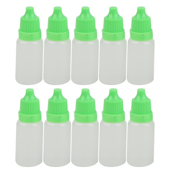 Contenedor de gotas para los ojos, 50 unidades de 10 ml de líquido para ojos, botella cuentagotas, construcción robusta