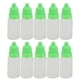 thumbnail image 1 of 50 Uds. Botella de líquido para ojos de 10ml contenedor de gotas para los ojos vacío exprimible portátil con tapa verde, 1 of 14