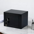 thumbnail image 1 of Caja de seguridad con cerradura para casa, oficina, hotel, contenedor de metal personal pequeño con llaves para joyas, depósito de dinero práctico, 1 of 8