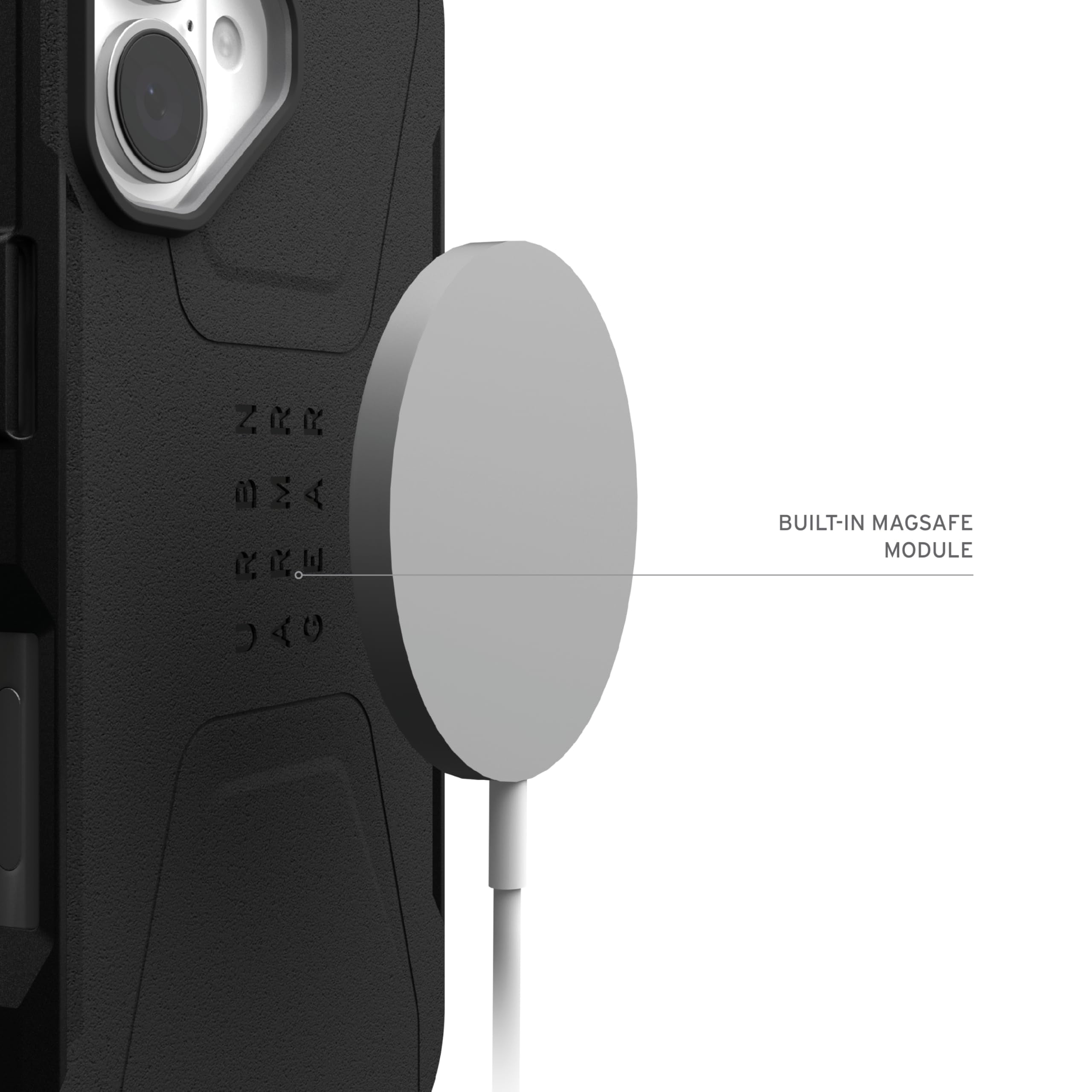 UAG iPhone 16 Plus Case 6.7" Civilian - Compatible with MagSafe Charging Rugged Slim Sleek Shockproof Anti-Slip Military Grade Protective Cover, Black